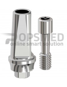 STRAIGHT TITANIUM ABUTMENT Sweden & Martina + SCREW