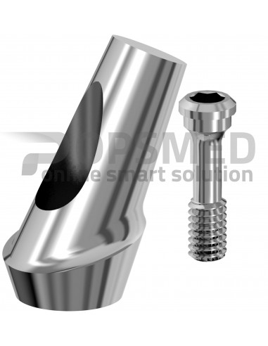 ANGLED TITANIUM ABUTMENT- External Hexagon + SCREW
