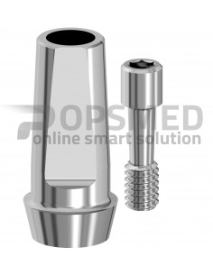 STRAIGHT TITANIUM ABUTMENT External Hexagon + Screw