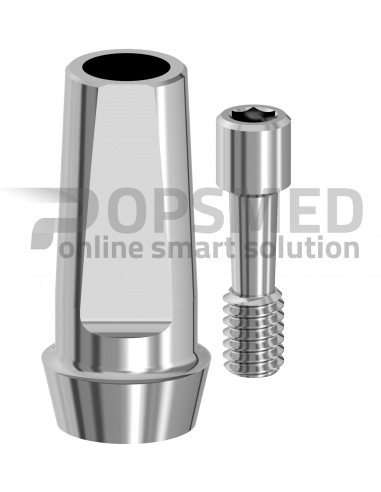 STRAIGHT TITANIUM ABUTMENT External Hexagon + Screw